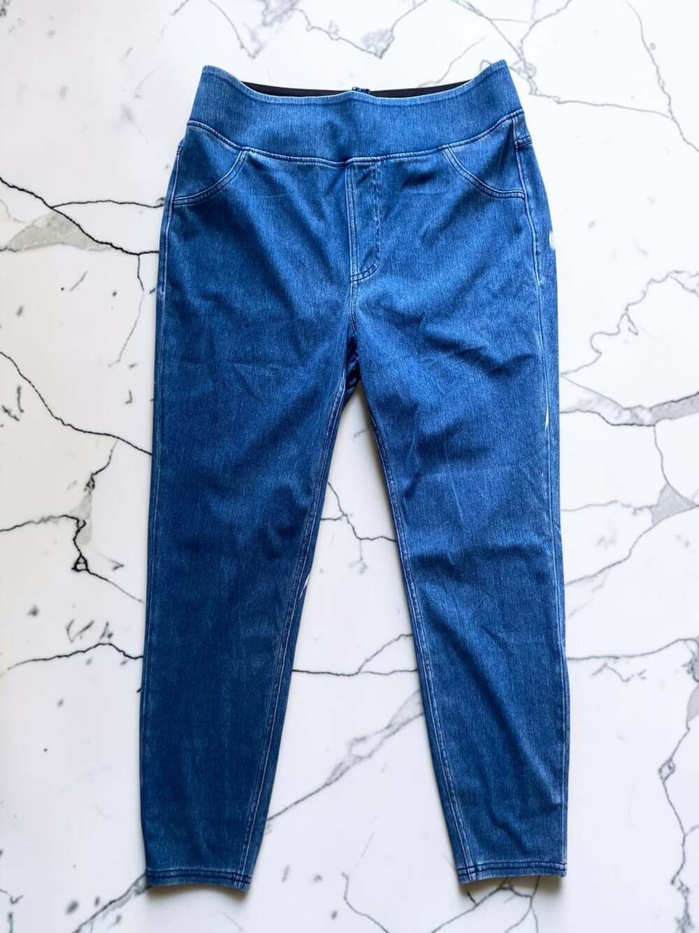 Halara Flex High Waisted Pocket Denim Casual Leggings Stretch